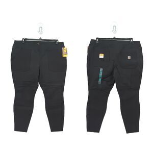 Carhartt Women 2x 20w 22w Plus Force Utility Legging Black Midweight Fit NEW